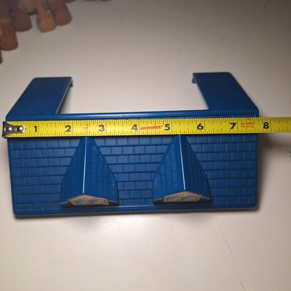 Lincoln Logs Replacement Roof Piece Blue Lodge Plastic Village Top 8 x 5 Inch - Picture 4 of 6